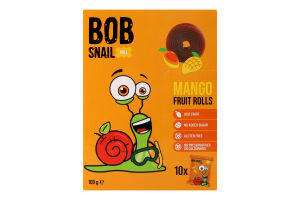 Конфеты фруктовые натуральные Манго Roll Bob Snail к/у 10х10г
