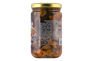 Грибы закусочные с сахаром и подсластителем маринованные стерилизованные Микс the Banka с/б 300г