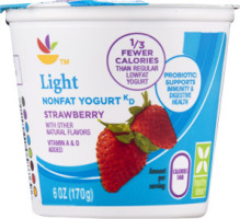 Ahold Light Nonfat Yogurt Strawberry