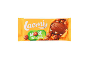 Шоколад молочный с целыми лесными орехами Lacmi Roshen м/у 90г