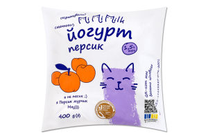 Йогурт 1.5% з наповнювачем фруктовим пастеризованим Персик Mimimilk м/у 400г
