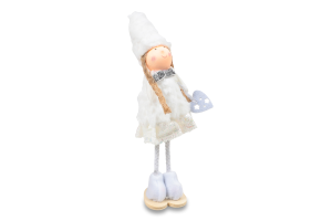 Прикраса декорат Лялька у пухнастому капелюсі асор