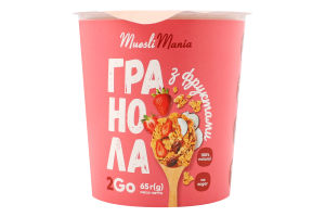 Гранола з фруктами 65г стакан Muesli Mania