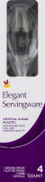 Ahold Elegant Servingware Crystal Clear Plastic - 4 CT