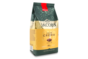 Кава натуральна смажена в зернах Gold Cafe Crema Jacobs м/у 1кг