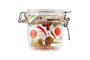 Банка зі скляною кришкою Econ round 350мл Uniglass 1шт