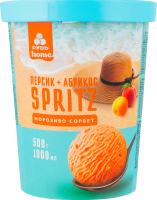 Мороженое сорбет Персик-абрикос Spritz Rud ведро 500г