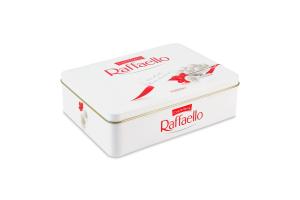 Конфеты хрустящие в кокосовой стружке с целым миндальным орехом Raffaello ж/б 300г