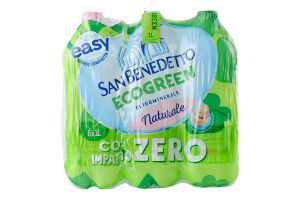 Вода мінеральна негазована природна столова Ecogreen San Benedetto п/пл 1л