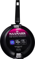 Сковорода из алюминия с антипригарным покрытием Nano Quartz 28х5.3см №MK-NQ45728 Universal Dark Maxmark 1шт
