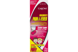 CareOne Children's Pain & Fever Reducer Oral Suspension Cherry Flavor