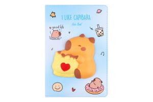 Блокнот ZiBi KidsLine Capybara А5 зі сквішем 80арк