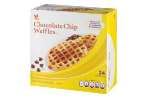 Ahold Chocolate Chip Waffles - 24 CT