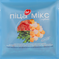 Продукт сирний 45% молоковмісний м'який підплавлений кубик Піца мікс Lel' м/у 200г