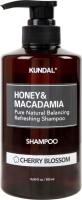 Шампунь для волос безсульфатный восстанавливающий Cherry blossom Honey&Macadamia Kundal 500мл