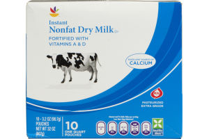 Ahold Instant Nonfat Dry Milk - 10 CT