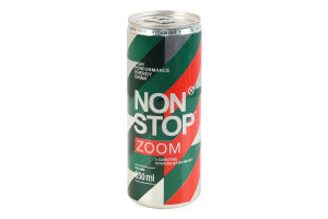 Напій енергетичний безалкогольний сильногазований Zoom Non Stop з/б 250мл