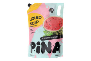 Мило рідке Pina 1500 мл д/пак. Watermelon and basil