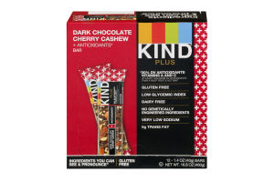 KIND Plus Bars Dark Chocolate Cherry Cashew + Antioxidants - 4 CT