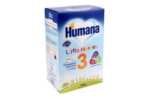 Смесь молочная для детей от 12мес сухая №3 Little heroes Humana к/у 500г