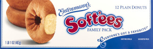 Entenmann's Soft'ees Plain Donuts Family Pack - 12 CT