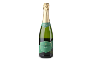 Вино ігристе 0.75л 11% біле напівсухе Cava Monistrol пл