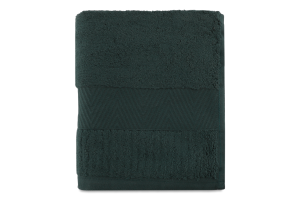 Рушник зелений махровий зеро твіст з бордюром 40*70см 600г/м2 ГМ Текстайл