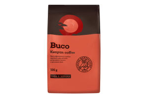 Кава натуральна смажена в зернах Kenyan coffee Buco м/у 500г