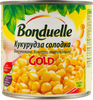 Кукуруза сладкая вакуумированная консервированная стерилизованная Gold Bonduelle ж/б 340г