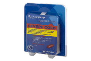 CareOne Severe Cold Caplets - 20 CT