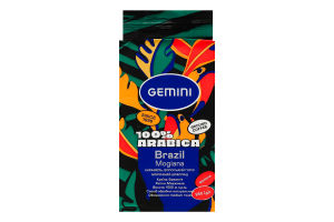 Кава натуральна смажена мелена Brazil Mogiana Gemini в/ґ в/у 250г
