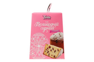 Кекс сирний бездріжджовий з журавлиною Великодній Tarta к/у 550г