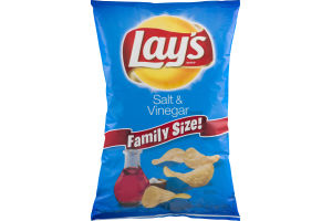 Lay's Salt & Vinegar Potato Chips Family Size