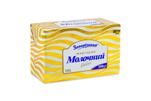 Маргарин 70% столовий Молочний особий Запорізький м/у 500г