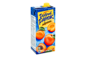 Сік з м'якоттю стерилізований Абрикос Добрий Ранок т/п 1л