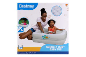 Басейн Bestway Scrub-a-Dub прямокутний 86х86х25