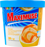 Морозиво 10% з наповнювачами та крихтами печива Лимон-медова карамель Maximuse Laska відро 300г