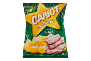 Вироби фігурні неглазуровані з добавками зі смаком бекону Салют м/у 45г