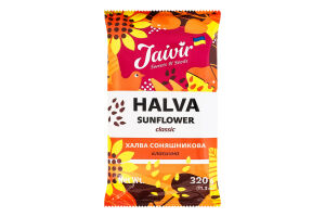 Халва подсолнечная сахарная Классическая Jaivir м/у 320г