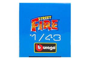 Автомодель для детей от 3лет 1:43 №18-30000 Street Fire Bburago 1шт