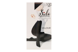 Колготки жіночі Siela Velour 100den 2 nero