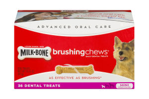 Milk Bone Advanced Oral Care Brushing Chews Mini - 36 CT