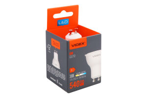 Лампа світлодіодна 6W 540lm GU10 3000К MR16e Videx 1шт