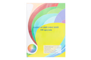 Папір офісний білий А4 80г/м2 100аркушів АйКью