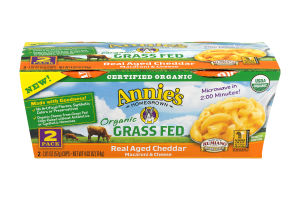 Annie's Homegrown Organic Real Aged Cheddar Macaroni & Cheese - 2 CT
