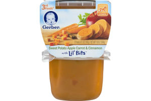 Gerber 3rd Foods Sweet Potato Apple Carrot & Cinnamon With Lil' Bits - 2 CT