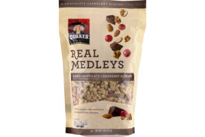 Quaker Real Medleys Dark Chocolate Cranberry Almond Granola