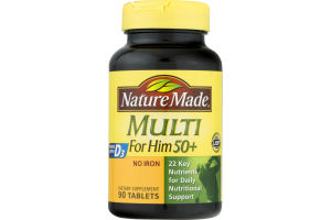 Nature Made Multi For Him 50+ No Iron - 90 CT