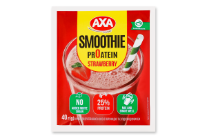 Смесь для протеинового смузи с клубникой и с подсластителем Axa м/у 40г