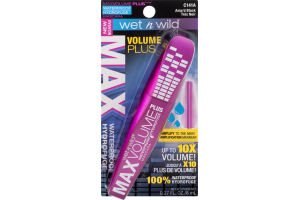 Wet n Wild MaxVolume Plus Waterproof Hydrofuge Mascara C141A Amp'd Black